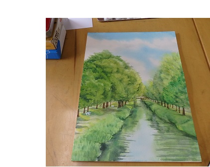 透明水彩で描く 風景画 - 岸和田絵画教室