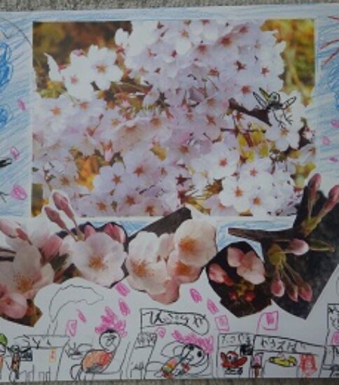 桜で描く